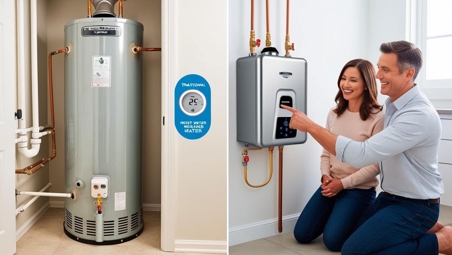 Traditional-and-electric-water-heater