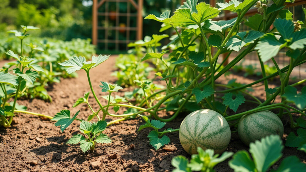 Melon is a fast growing fruit