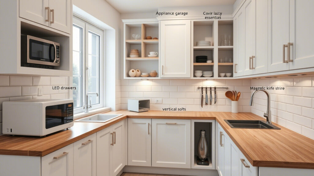 Clutter free small kitchen